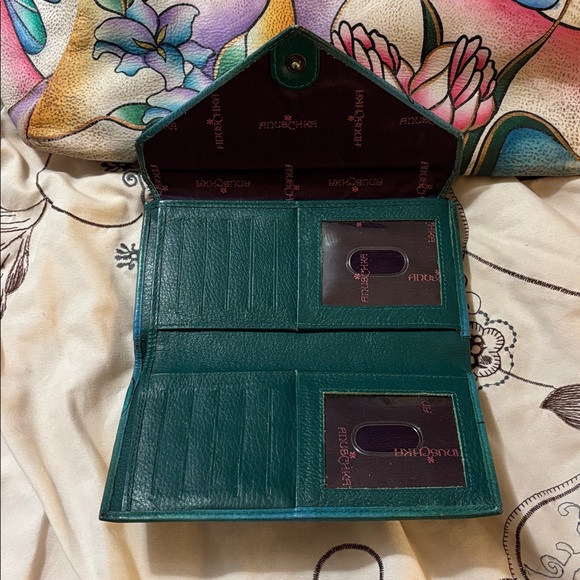 Anuschka Multicolor Dragonfly and Floral Shoulder Bag - Picture 5 of 7